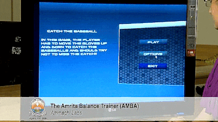 We developed games that responded to changes in the COP (Center of Pressure) to help patients in improving their dynamic balance